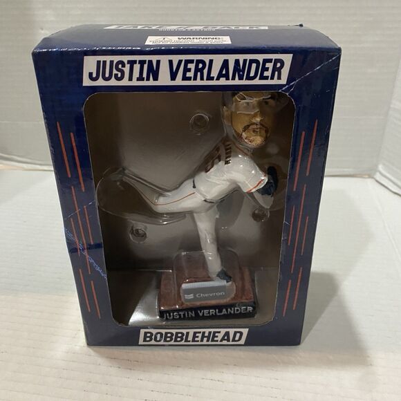 2019 Houston Astros JUSTIN VERLANDER Bobblehead Chevron BDA Take It Back. New - Picture 1 of 7